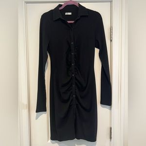 Hollister bodycon button down dress